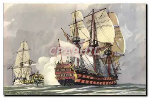 Cartes postales Bateau Haffner Vaisseaux Le fir en enfilade