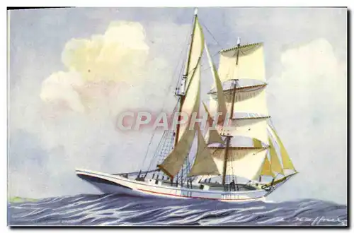 Cartes postales Bateau Haffner Brick goelette