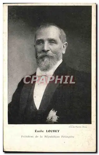 Cartes postales Emile Loubet President de la Republique Francaise