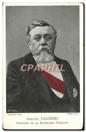 Cartes postales Armand Fallieres President de la Republique Francaise