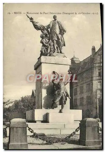 Ansichtskarte AK Metz Monument de Paul Deroulede