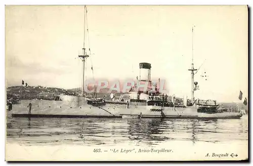 Cartes postales Bateau Le Leger Aviso Torpilleur