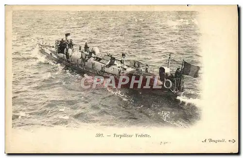 Cartes postales Bateau Torpilleur Vedette