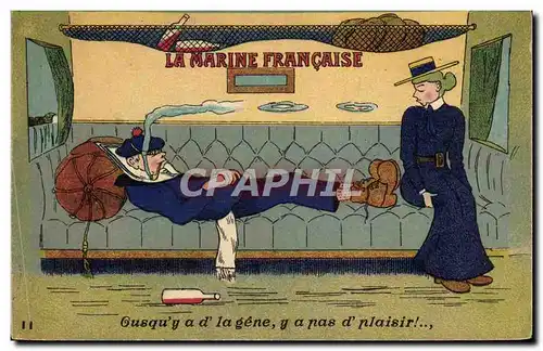 Cartes postales Bateau Qusqu a d la Gene Y a Ras d'plaisir Marin