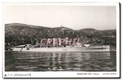 Cartes postales Bateau HMs Devonshire