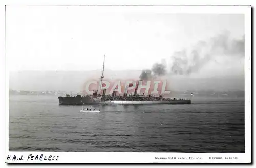 Ansichtskarte AK Bateau HMS Fearless