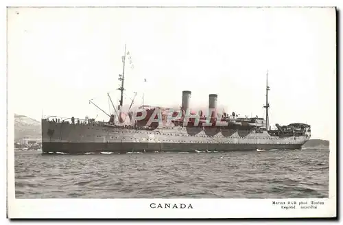 Cartes postales Bateau Canada