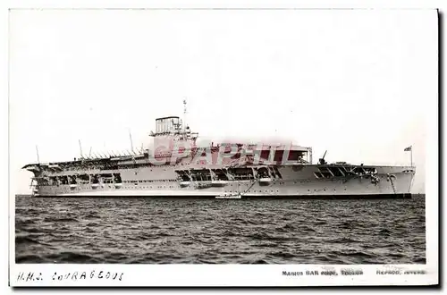 Ansichtskarte AK Bateau HMS Courageous Porte Avions