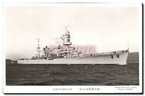 Ansichtskarte AK Bateau Croiseur Algerie