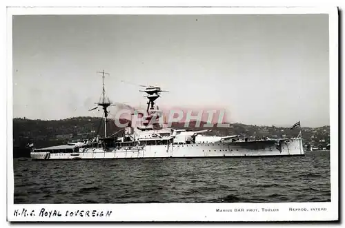 Cartes postales Bateau HMS Royal Sovereign