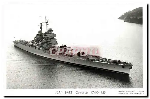 Ansichtskarte AK Bateau Jean Bart Cuirasse 17 10 1955