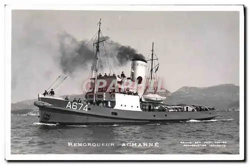 Cartes postales Bateau Remorqueur Acharne