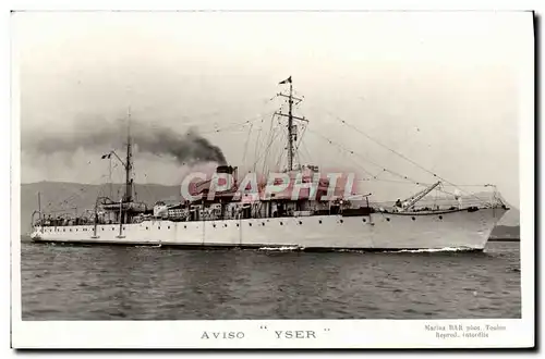 Cartes postales Bateau Aviso Yser