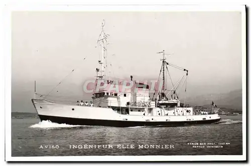 Cartes postales Bateau INgenieur Elie Monnier