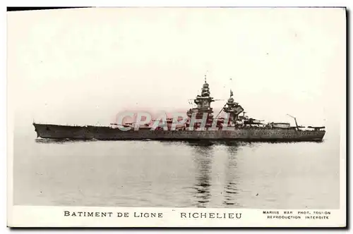 Ansichtskarte AK Bateau Batiment De Ligne Richelieu