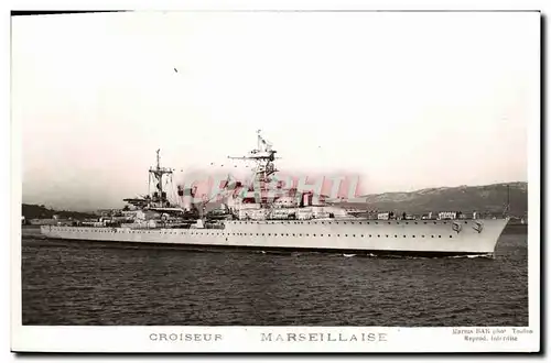 Cartes postales Bateau Croiseur Marseillaise