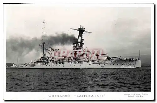 Cartes postales Bateau Cuirasse Lorraine