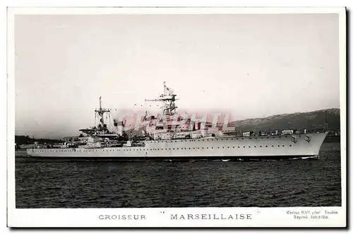 Cartes postales Bateau Cuirasse Marseillaise