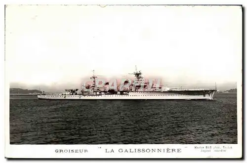 Cartes postales Bateau Groiseur La Galissonniere