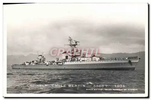 Cartes postales Bateau Croiseur Emile Bertin