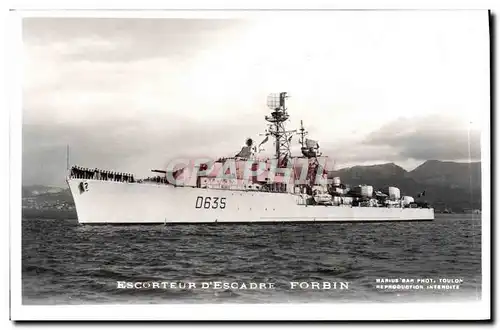 Cartes postales Bateau Escorteur D&#39Escadre Forbin