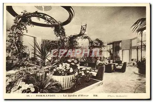 Cartes postales Bateau Paquebot Normandie Le Jardin d&#39Hiver