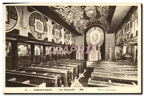 Cartes postales Bateau Interieur du Paquebot Normandie La Chapelle