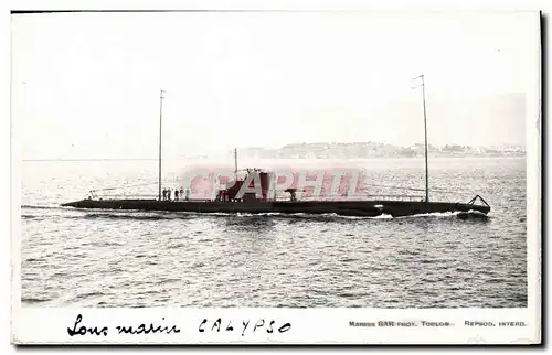 Cartes postales Bateau Sous Marin Calypso