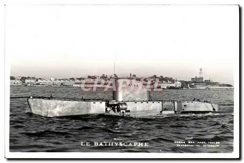 Cartes postales Bateau Sous Le Bathyscaphe