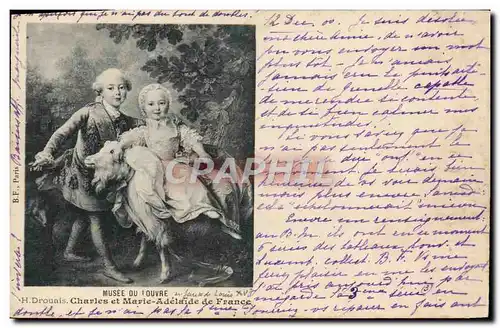 Cartes postales Drouais Charles Et Marie Adelaide De France Enfants