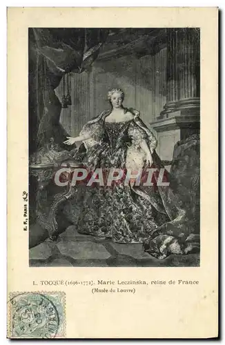 Cartes postales Tocque Marie Lezinska Reine de France Musee du Louvre Paris