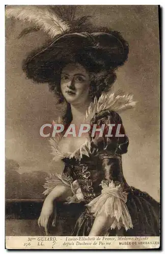 Cartes postales Mme Guiard Louise Elisabeth de France Duchesse de Parme Musee de Versailles