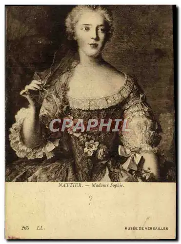 Cartes postales Nattier Madame Sophie Musee de Versailles