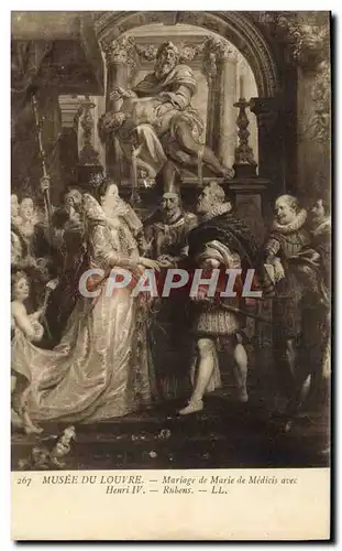 Ansichtskarte AK Musee Du Louvre Mariage de Marie De Medicis Avec Henri IV