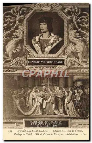 Cartes postales Musee De Versailles Charles VIII Roi de France Mariage de Charles VIII et d&#39Anne de Bretagne