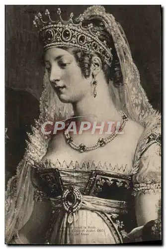 Cartes postales Napoleon recoit la reine de Prusse a Tilsitt