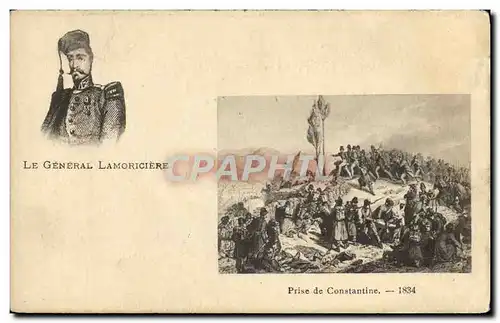 Cartes postales Le General Lamoriciere Prise de Constantine 1834 Militaria Algerie