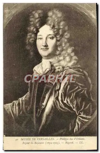 Cartes postales Musee De Versailles Pbilippe Duc D&#39Orleans Regent du royaume