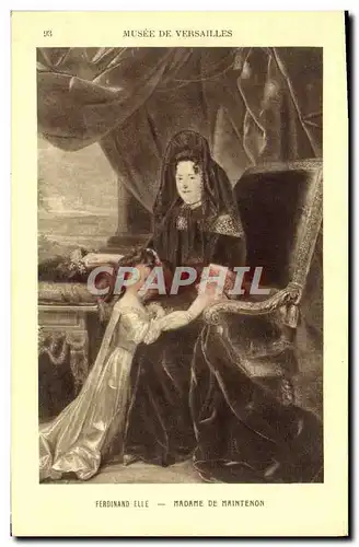 Cartes postales Ferdinand Elle Madame De Maintenon Musee de Versailles