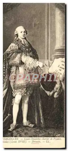 Cartes postales Musee de Versailles Louis stanislas Xavier de France Comte de Provence Drouais
