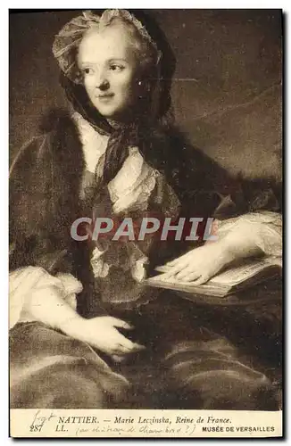 Cartes postales Nattier Marie Leczinska Reine de France Musee de Versailles