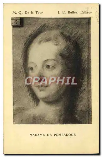 Cartes postales Madame De Pompadour Quentin de la Tour