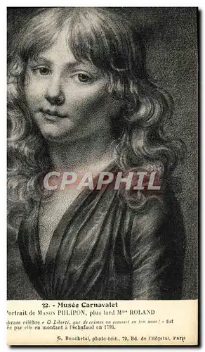 Cartes postales Musee Carnavalet Manon �hilipon