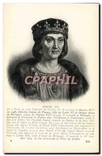 Cartes postales Louis XII Petit fils de Charles V