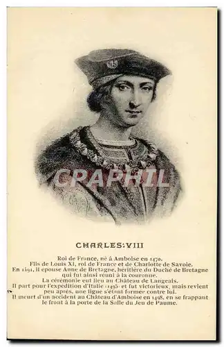 Ansichtskarte AK Charles VII Roi de France ne a Amboise