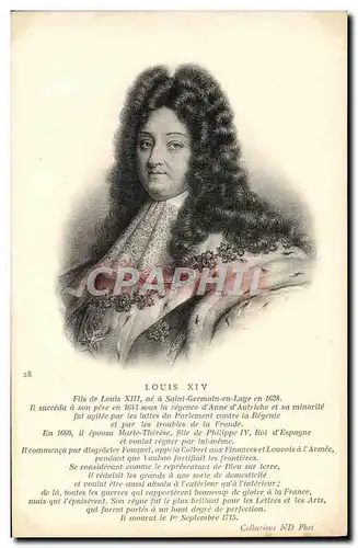 Cartes postales Louis XIV