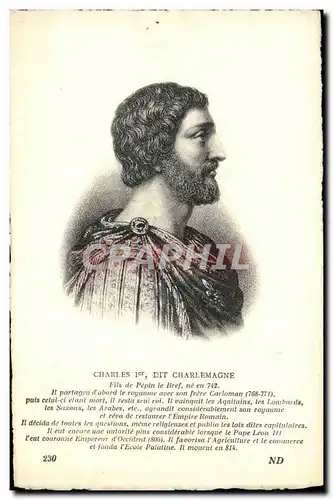 Cartes postales Charles 1er Dit Charlemagne