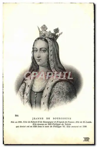 Cartes postales Jeanne De Bourgogne