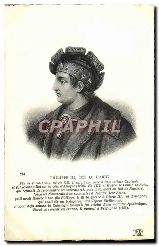 Cartes postales Philippe III Dit Le Hardi