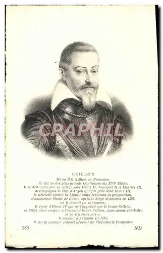 Cartes postales Crillon ne A Murs en Provence